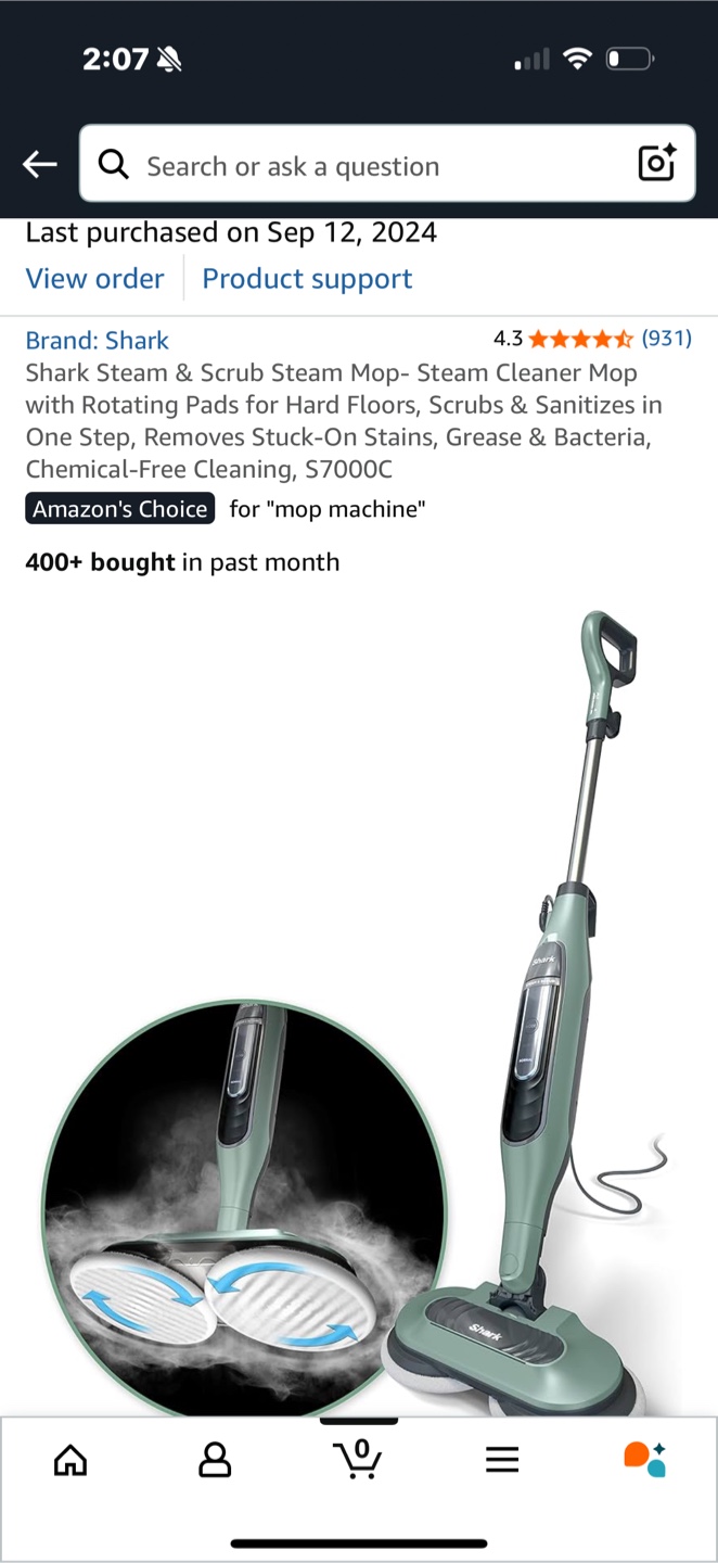 Shark Steam & Scrub Steam Mop S7000C - photo 2
