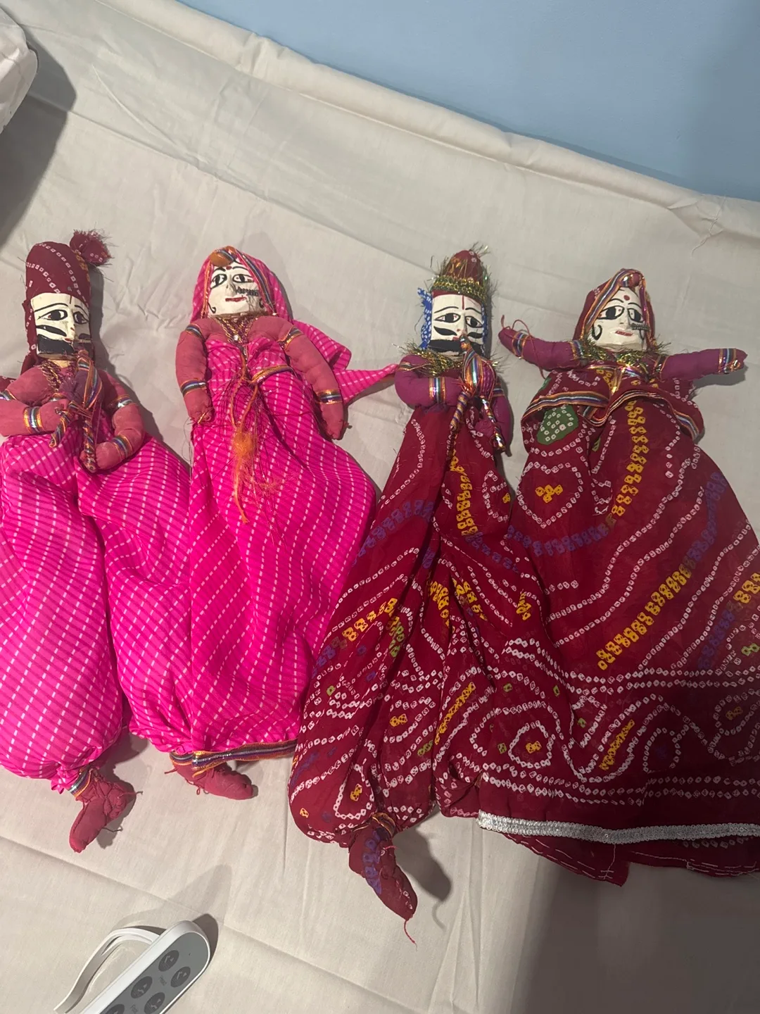 Handmade Rajasthani Puppets (Set of 4) thumbnail