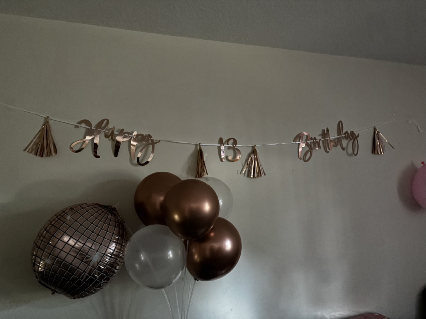 Rose Gold Birthday Party Balloons & Decorations - photo 3