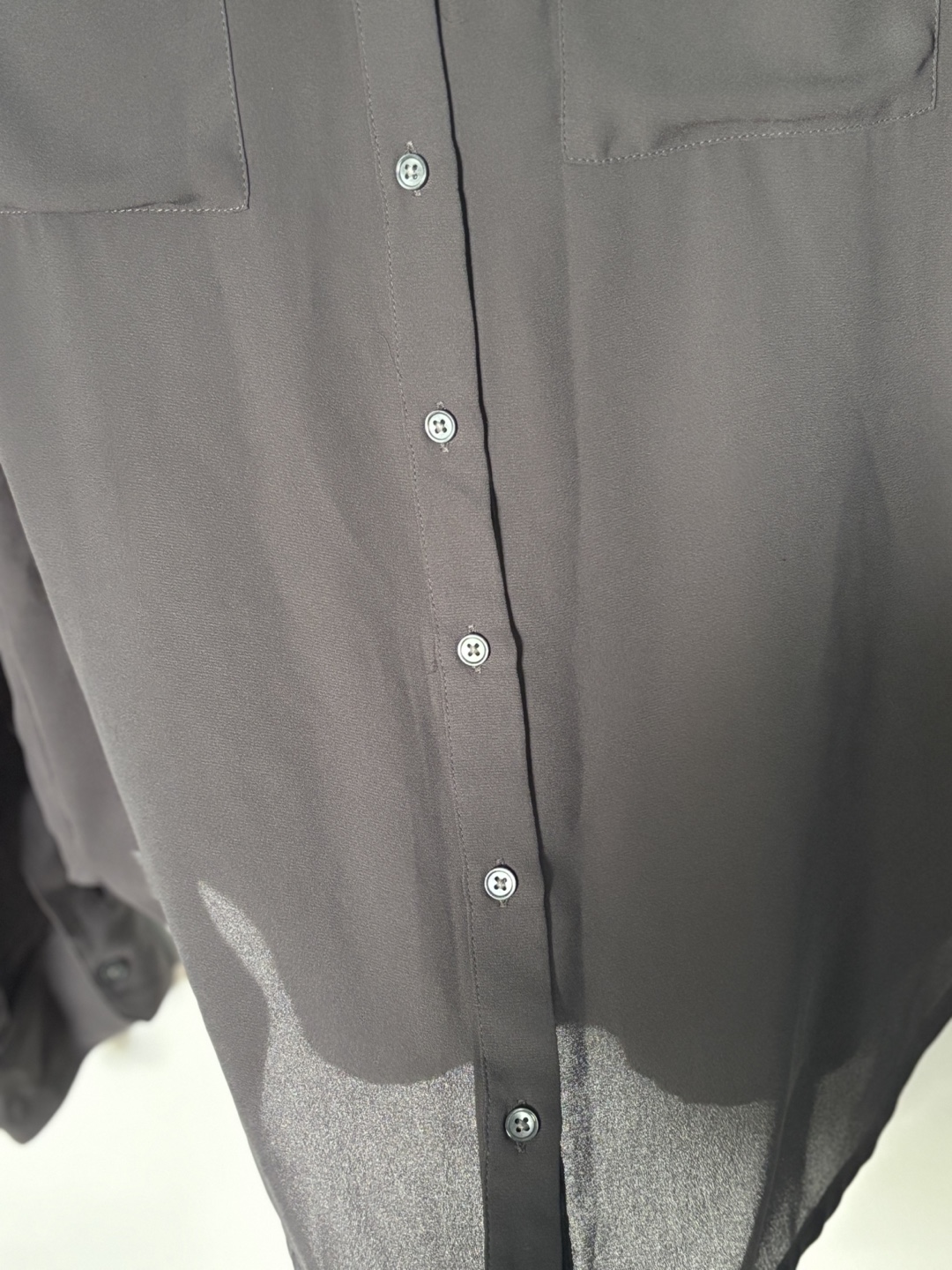 Banana Republic Charcoal Grey Blouse - photo 3
