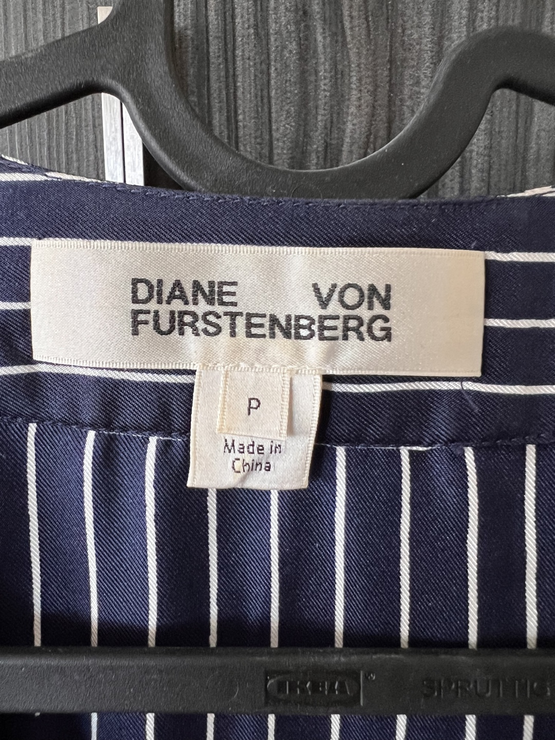 Diane von Furstenberg Striped Silk Dress Size P - photo 3