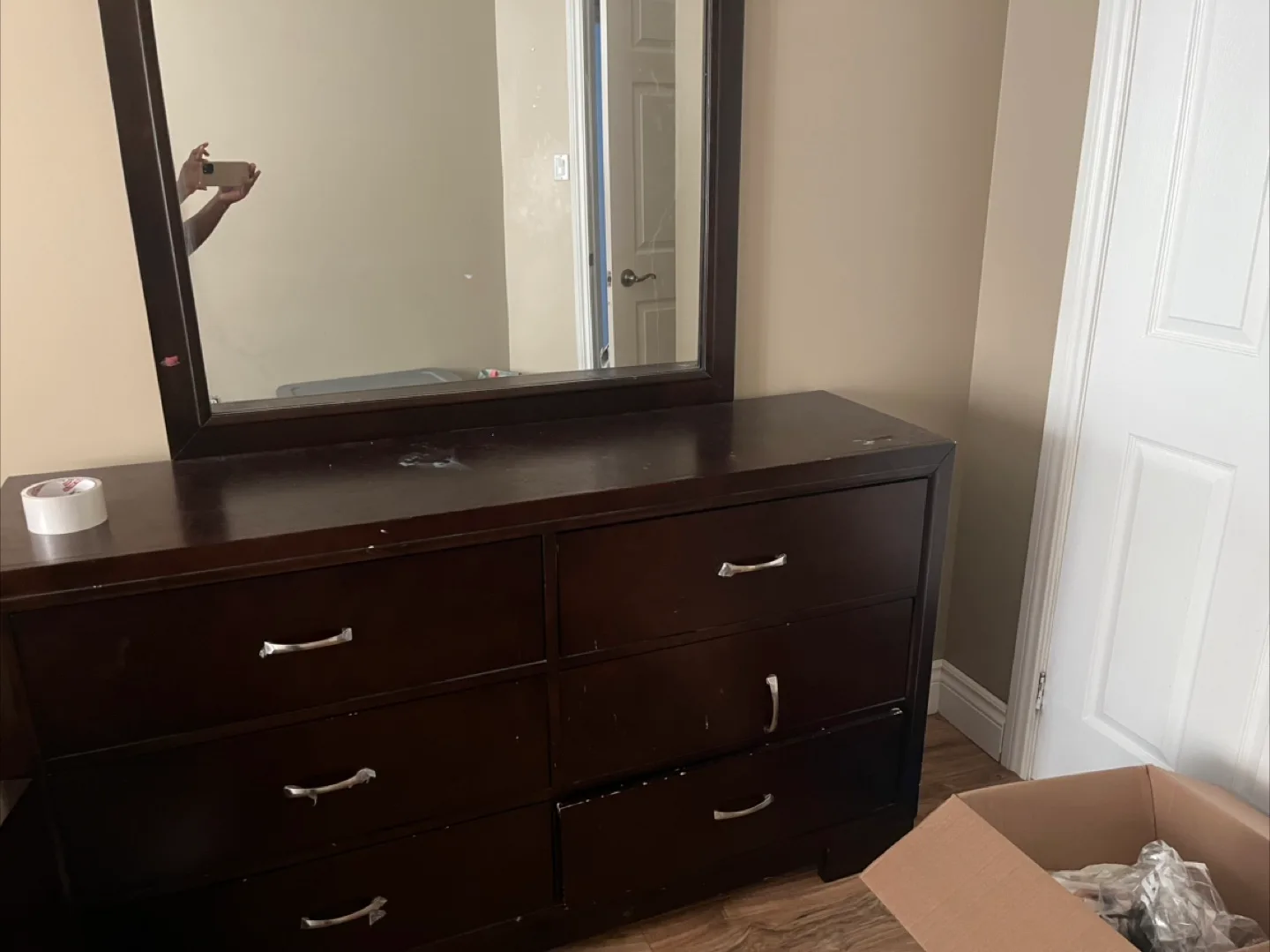 Dresser with Mirror - Dark Brown image indicator(2)