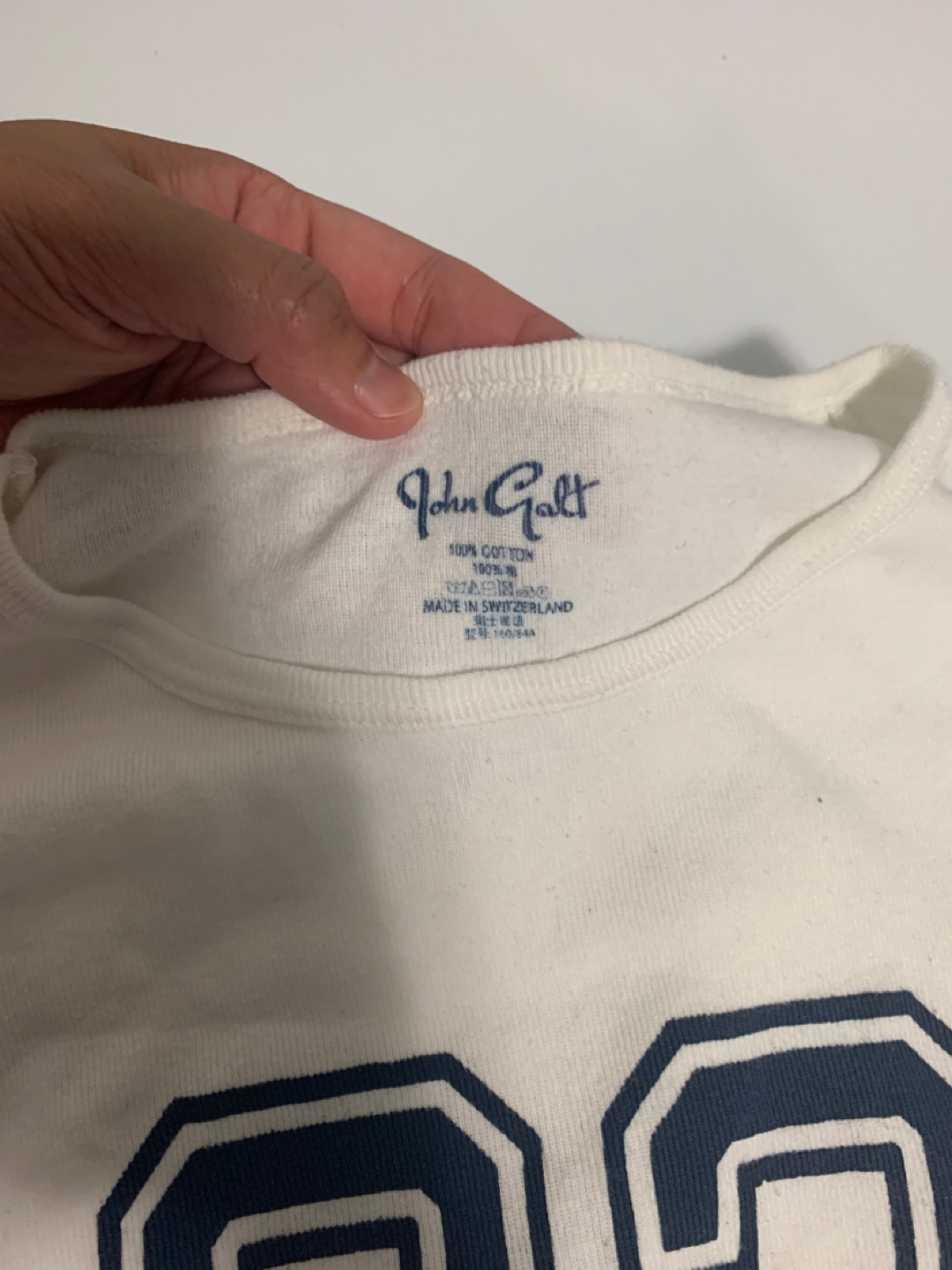 Brandy Melville White Long Sleeve Top - Size S