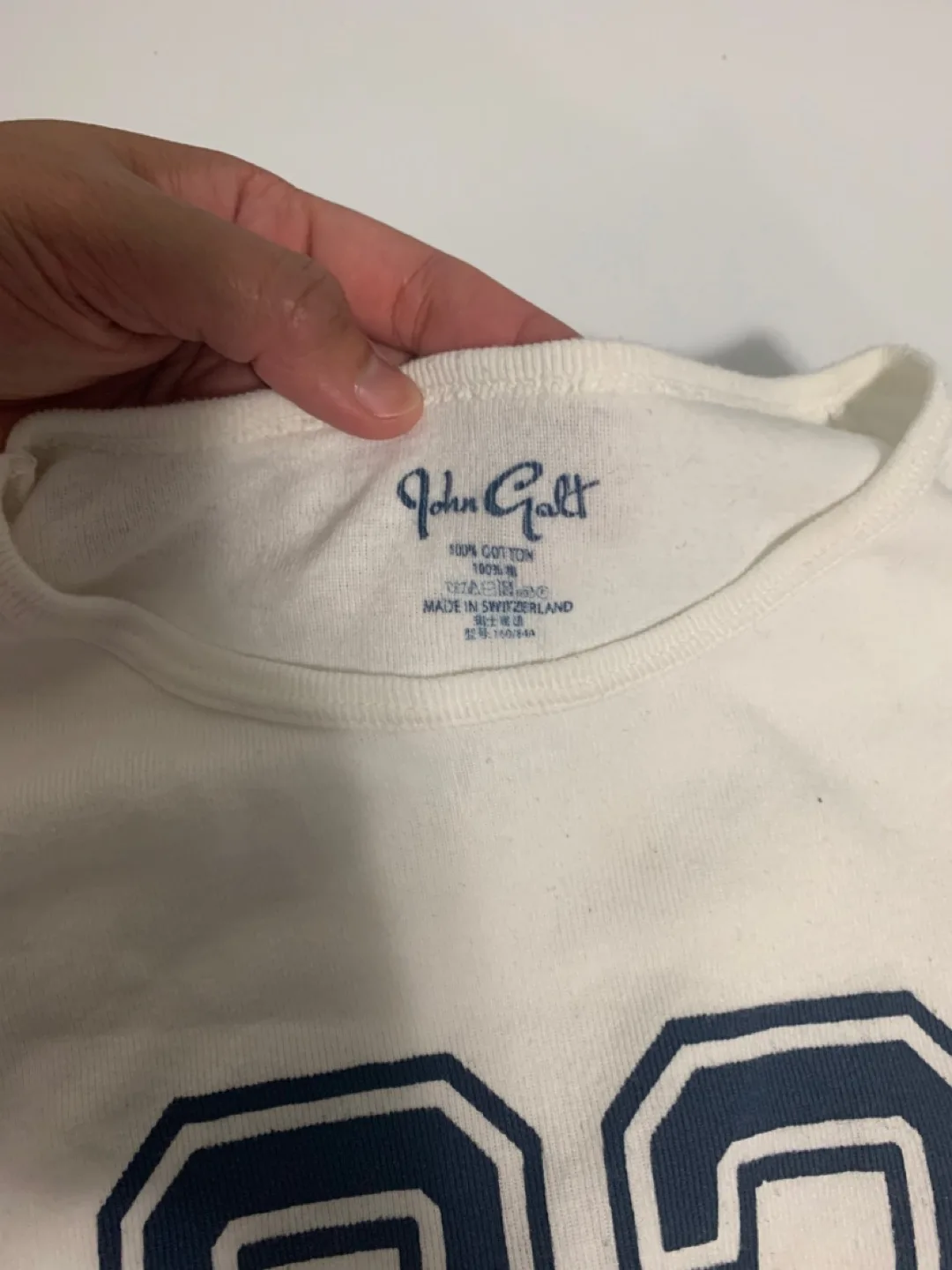 Brandy Melville White Long Sleeve Top - Size S thumbnail