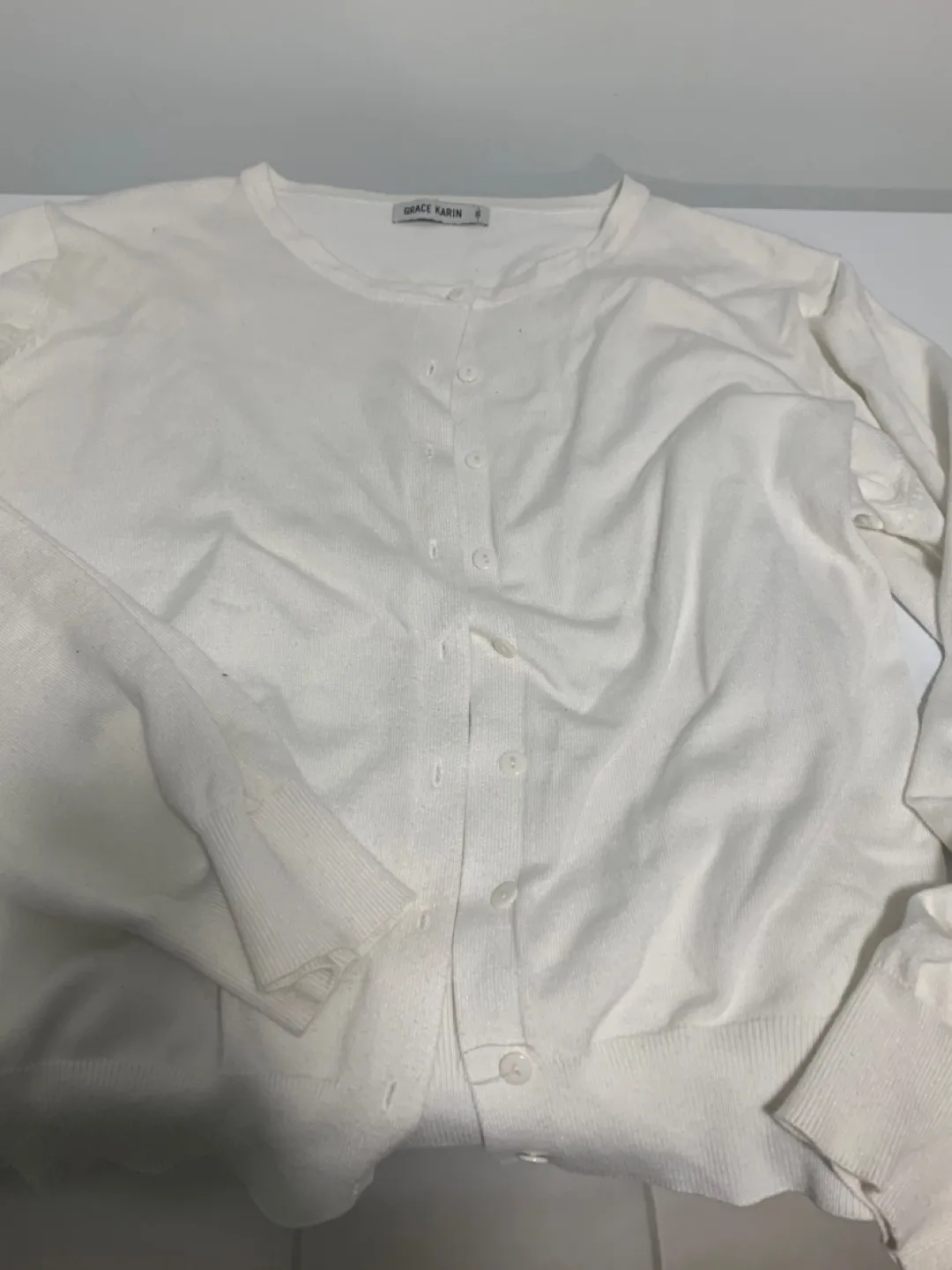 Grace Karin White Cardigan - Size 3XL thumbnail