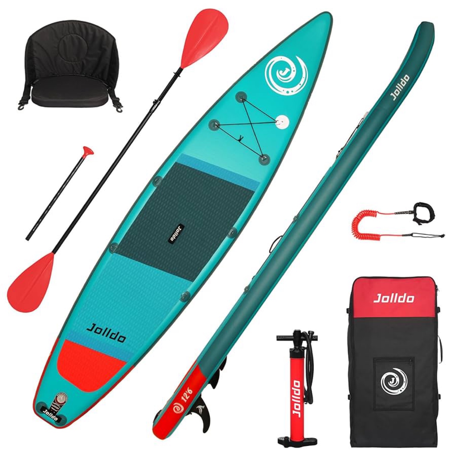 Jolida Inflatable Stand Up Paddle Board 12'6" - photo 4