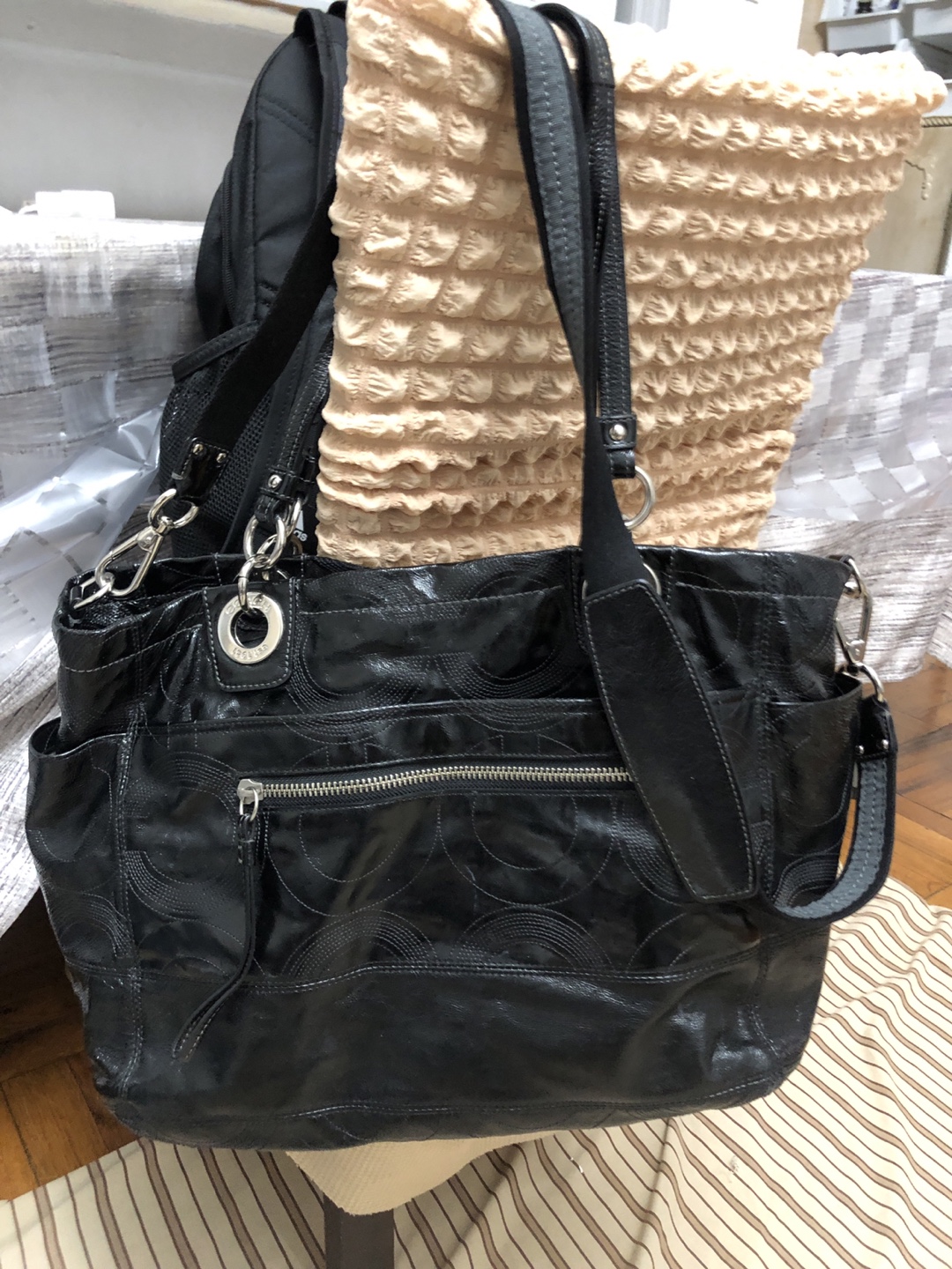 Coach Black Leather Tote Bag - photo 3