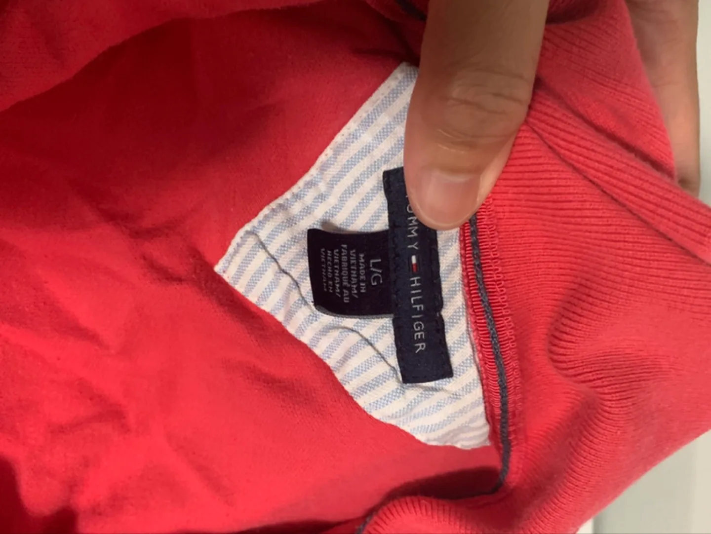 Tommy Hilfiger Pink Polo Shirt - Size L image indicator(2)