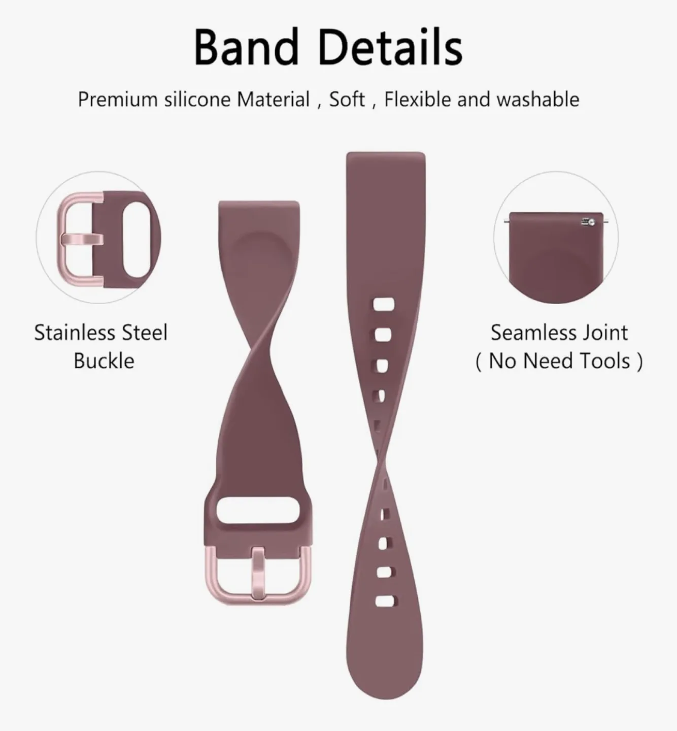 3 pcs Silicone Watch Bands image indicator(4)