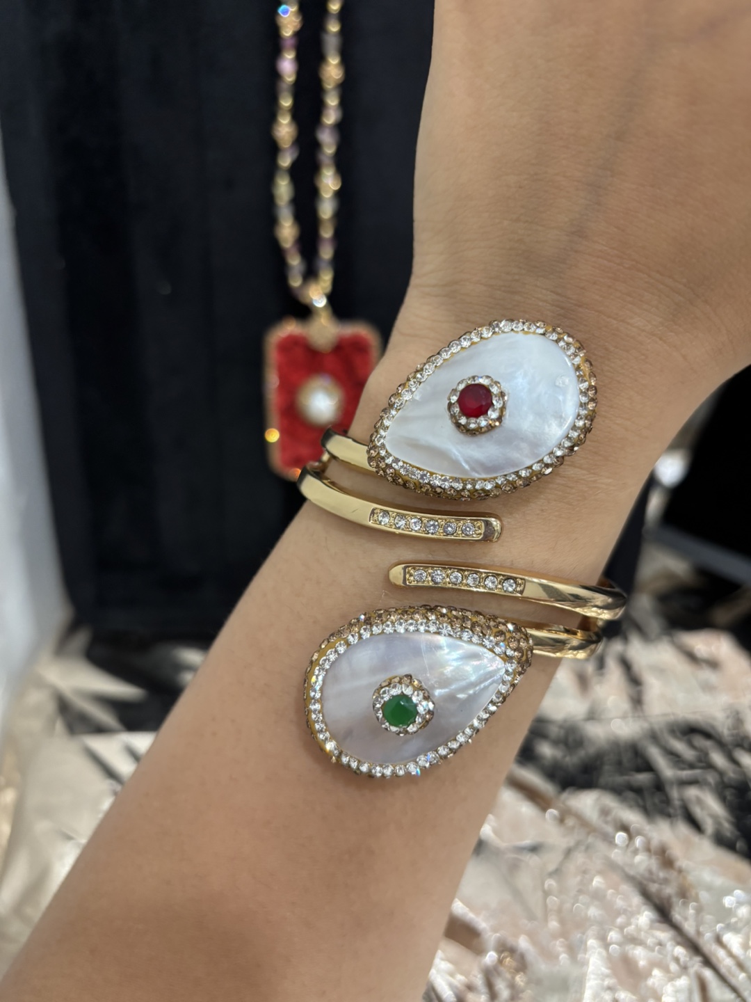 Turkish Gemstone Cuff Bracelets