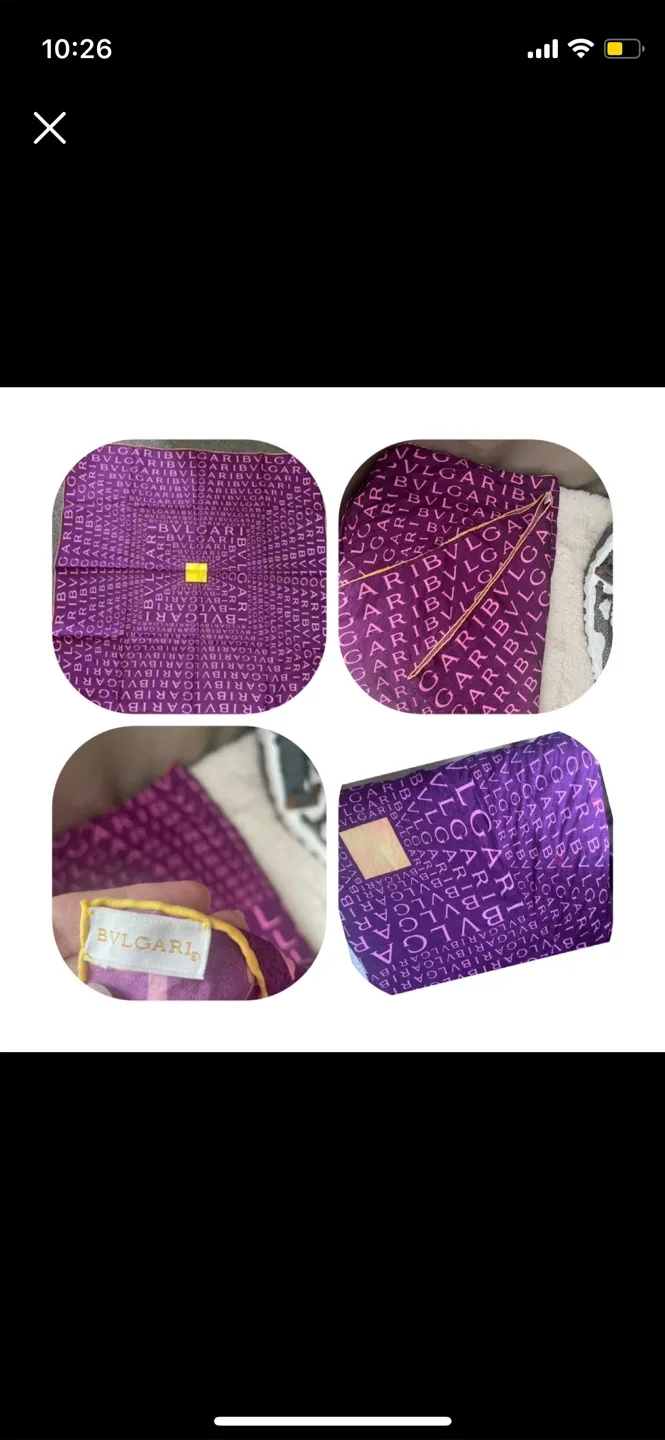Bulgari Silk Scarf - preloved no box thumbnail