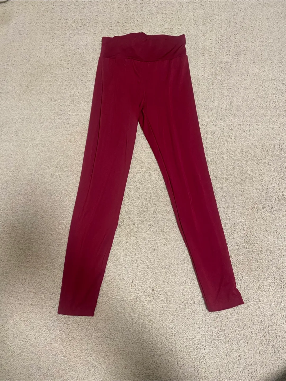 Burgundy Leggings - Lace image indicator(2)