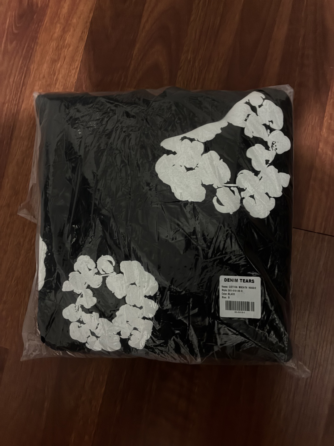 Denim Tears Hoodie Black Floral Design