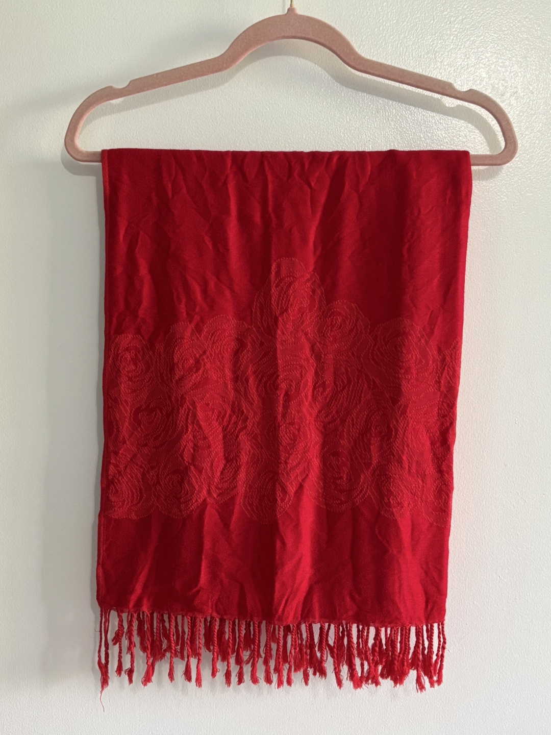 Red Cashmere Scarf
