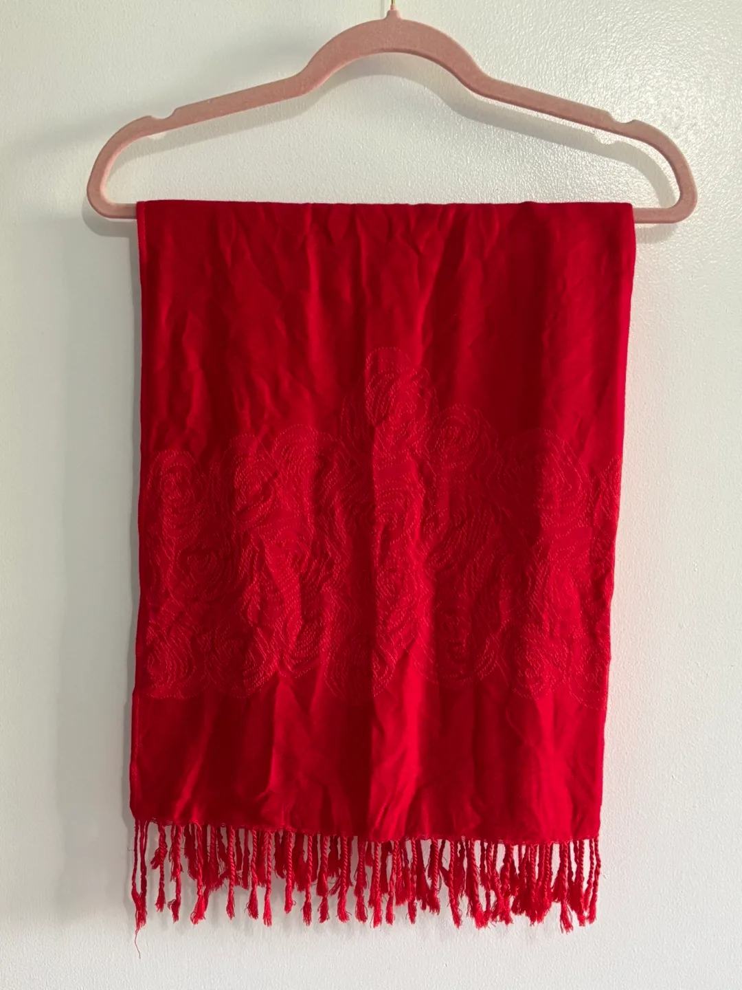 Red Cashmere Scarf thumbnail