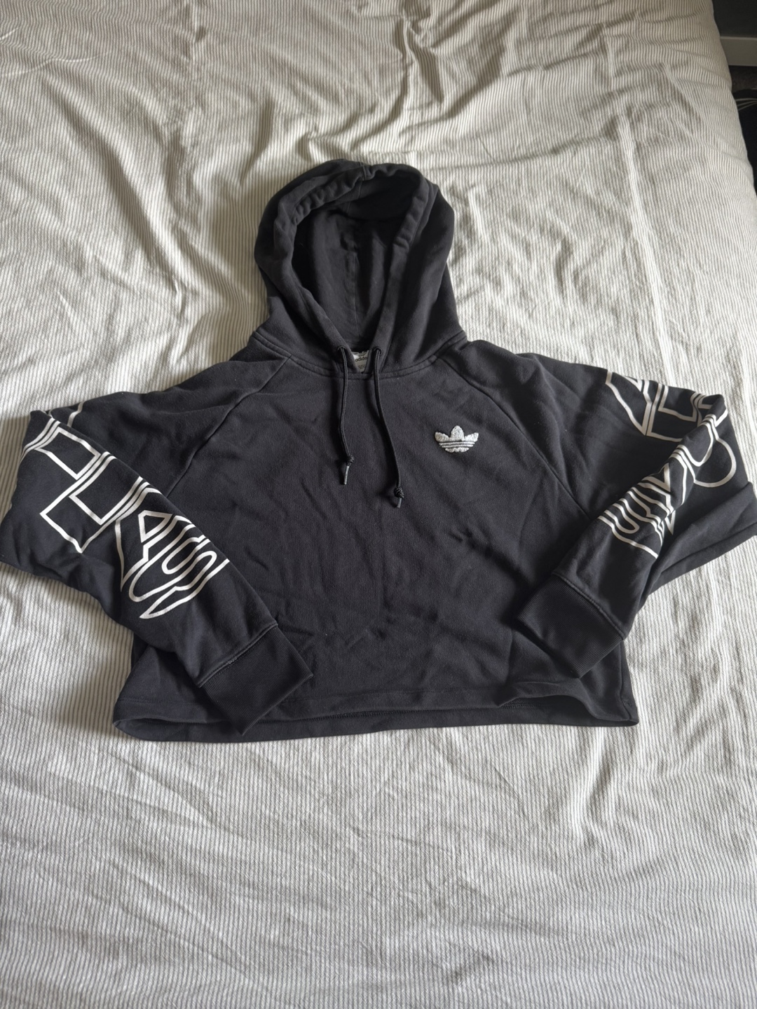 Adidas Cropped Hoodie - Size L