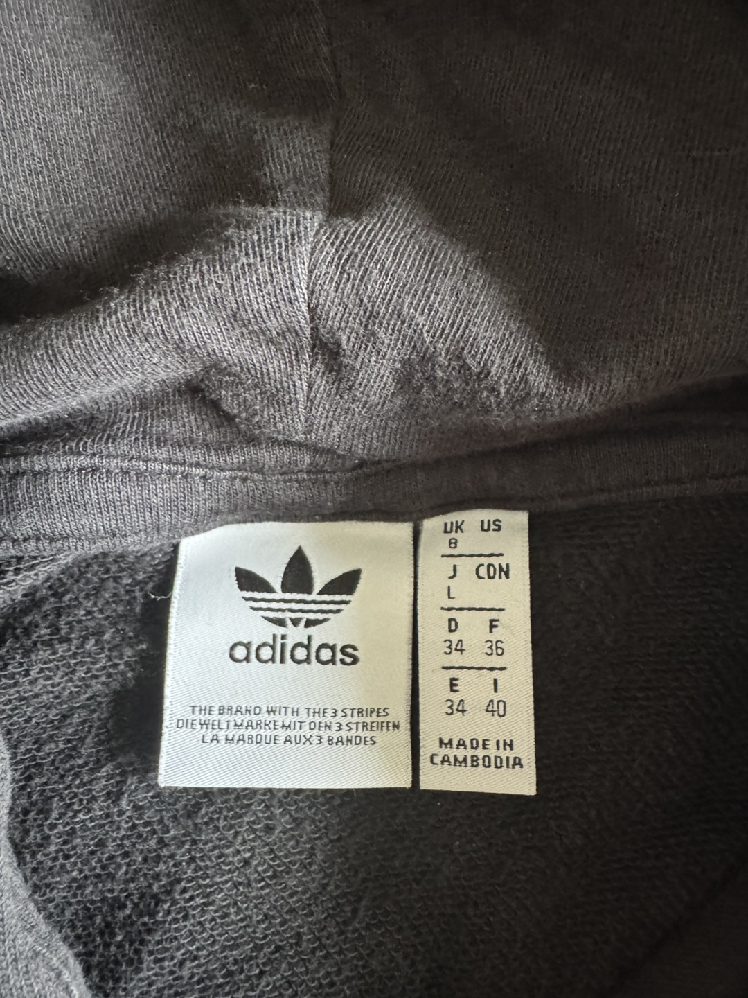 Adidas Cropped Hoodie - Size L - photo 2