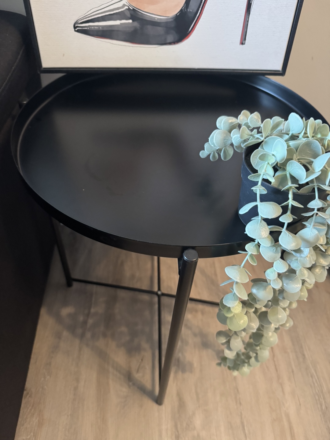 Black Metal Side Tables IKEA