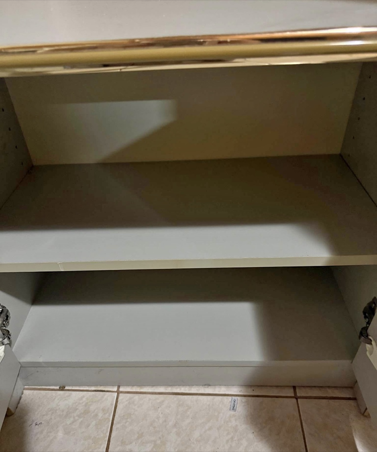Grey Cabinet with Gold Trim - photo 2