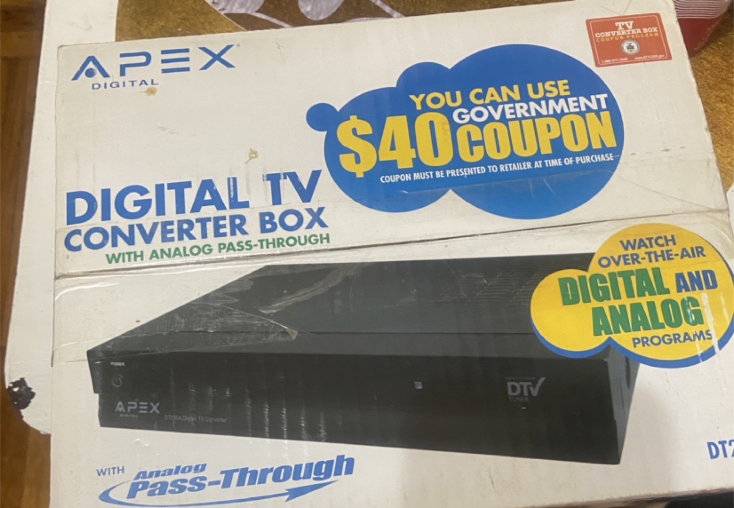 Apex DT250A Digital TV Converter Box - photo 2