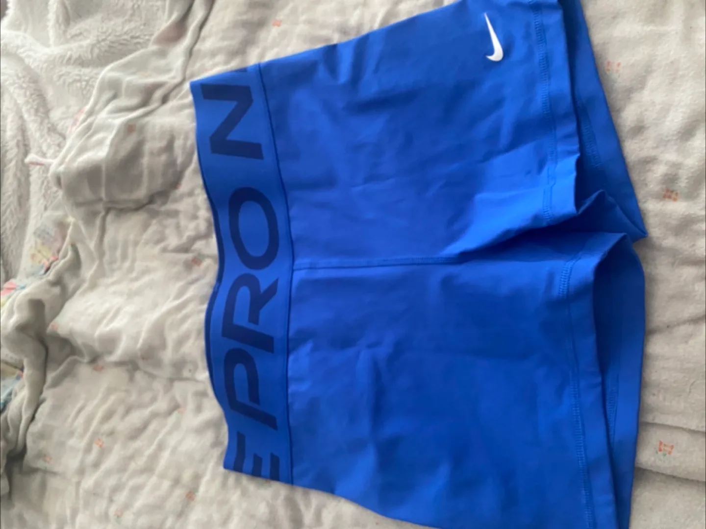 Nike Pro Dri-FIT Training Shorts - Blue, Size M thumbnail