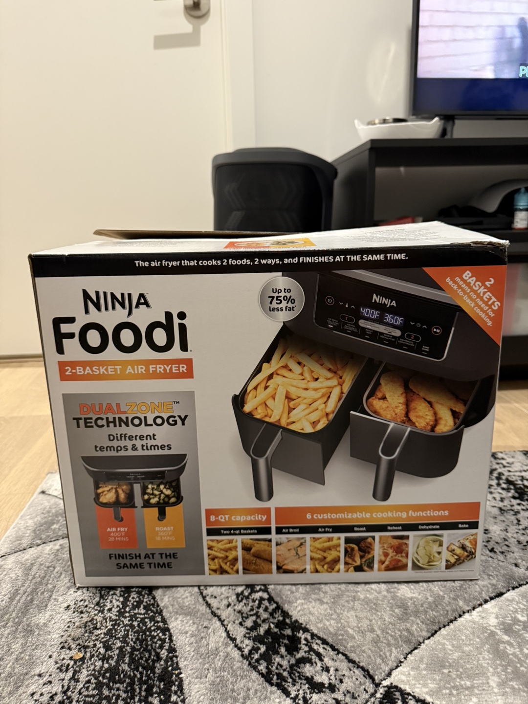 Ninja Foodi 8qt 6-in-1 2-Basket Air Fryer