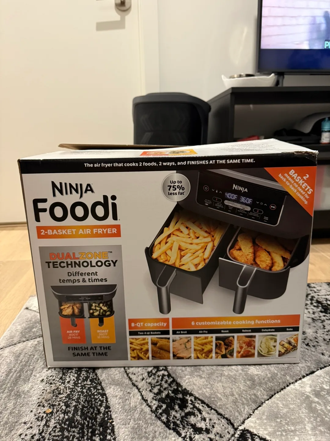 Ninja Foodi 8qt 6-in-1 2-Basket Air Fryer thumbnail