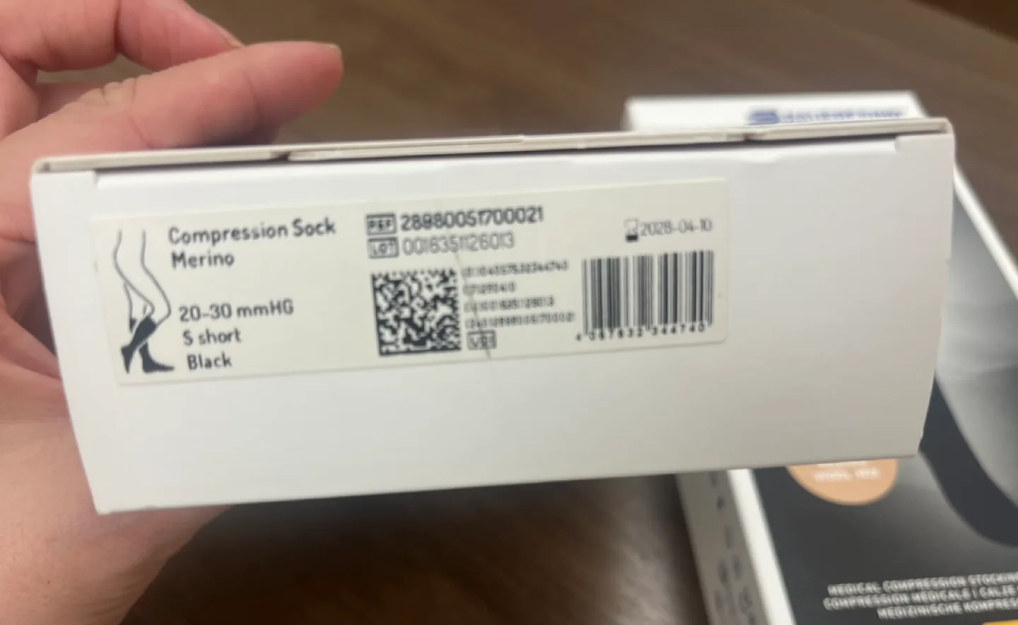 Bauerfeind Compression Sock Merino, Size S, Black image indicator(2)