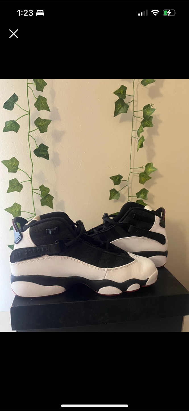 Air Jordan 6 Rings - Black/White - photo 2
