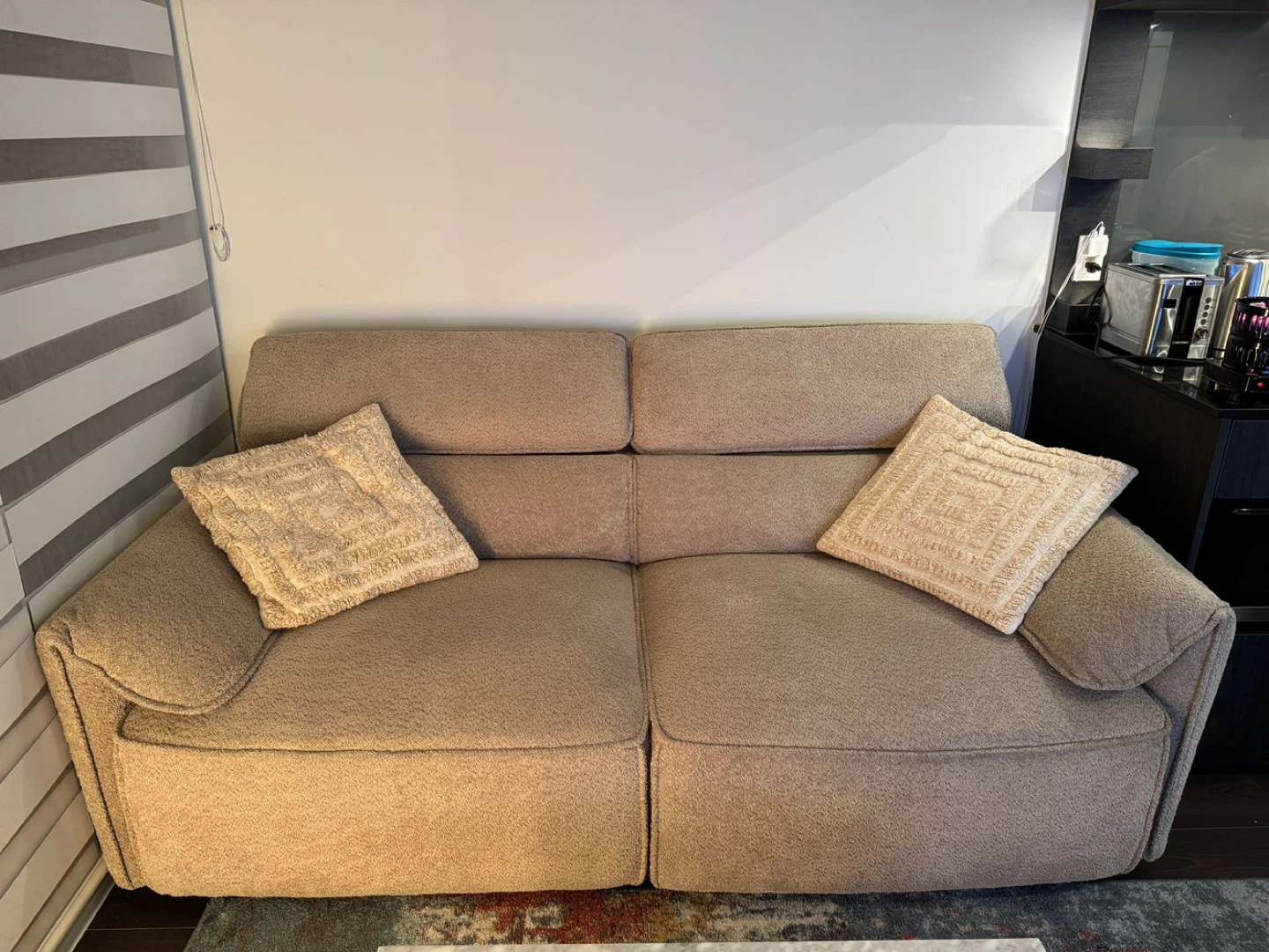 Beige Loveseat Sofa - photo 2
