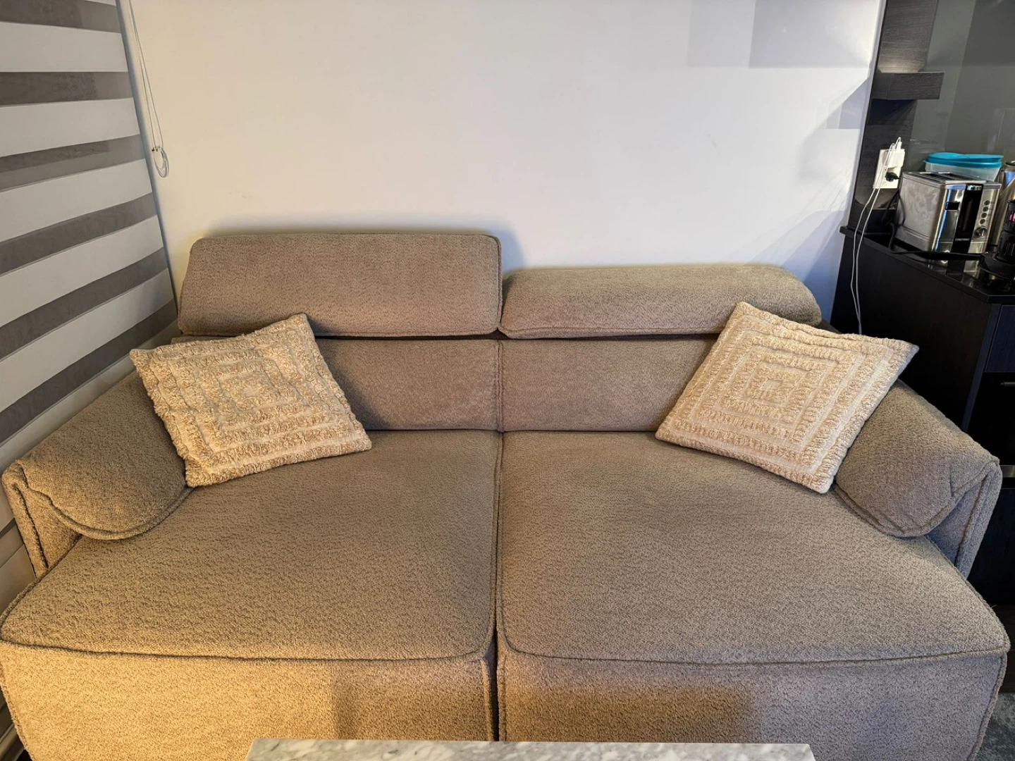 Beige Loveseat Sofa