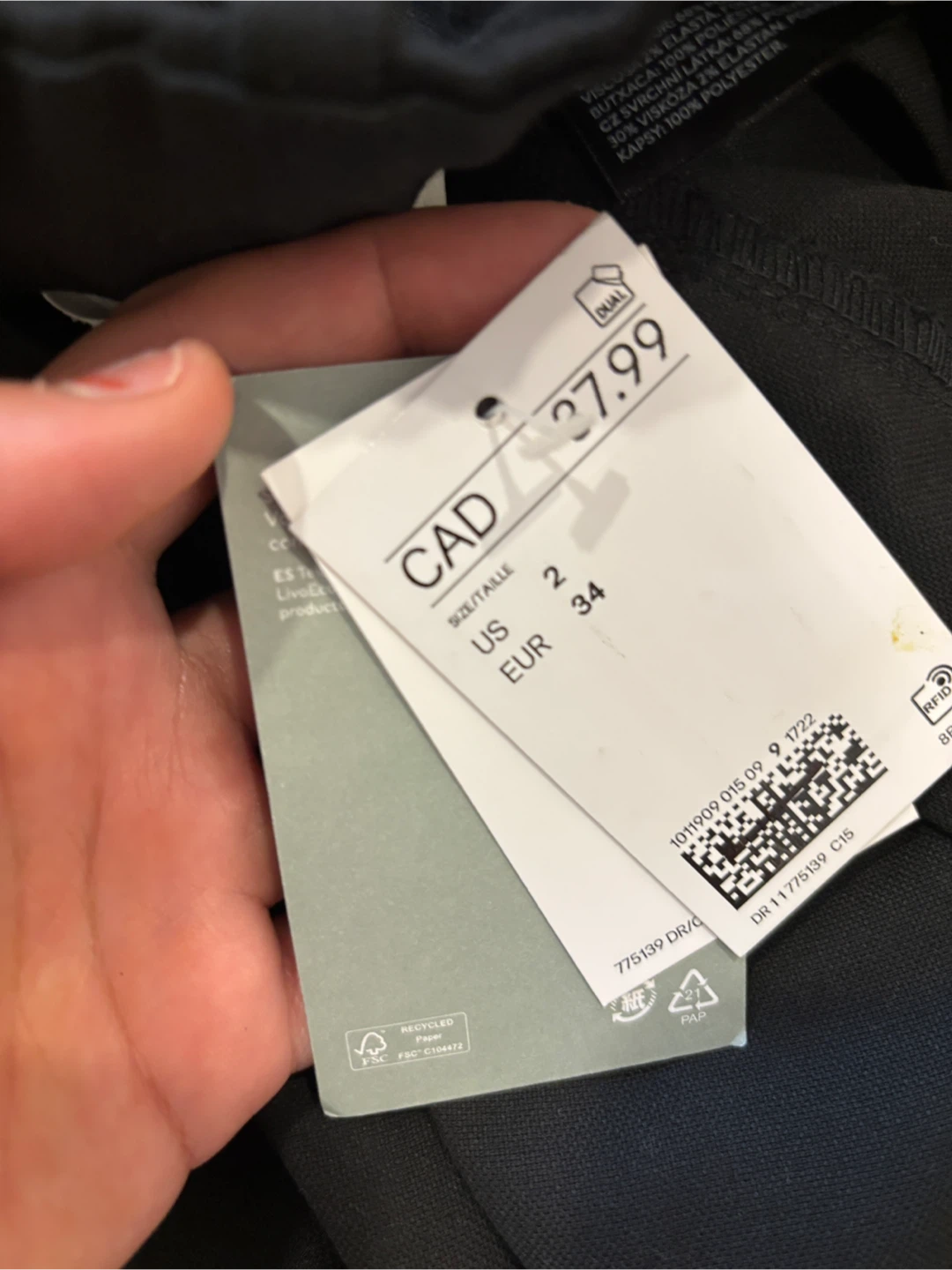 H&M Black Pants - Size US 2 - photo 3
