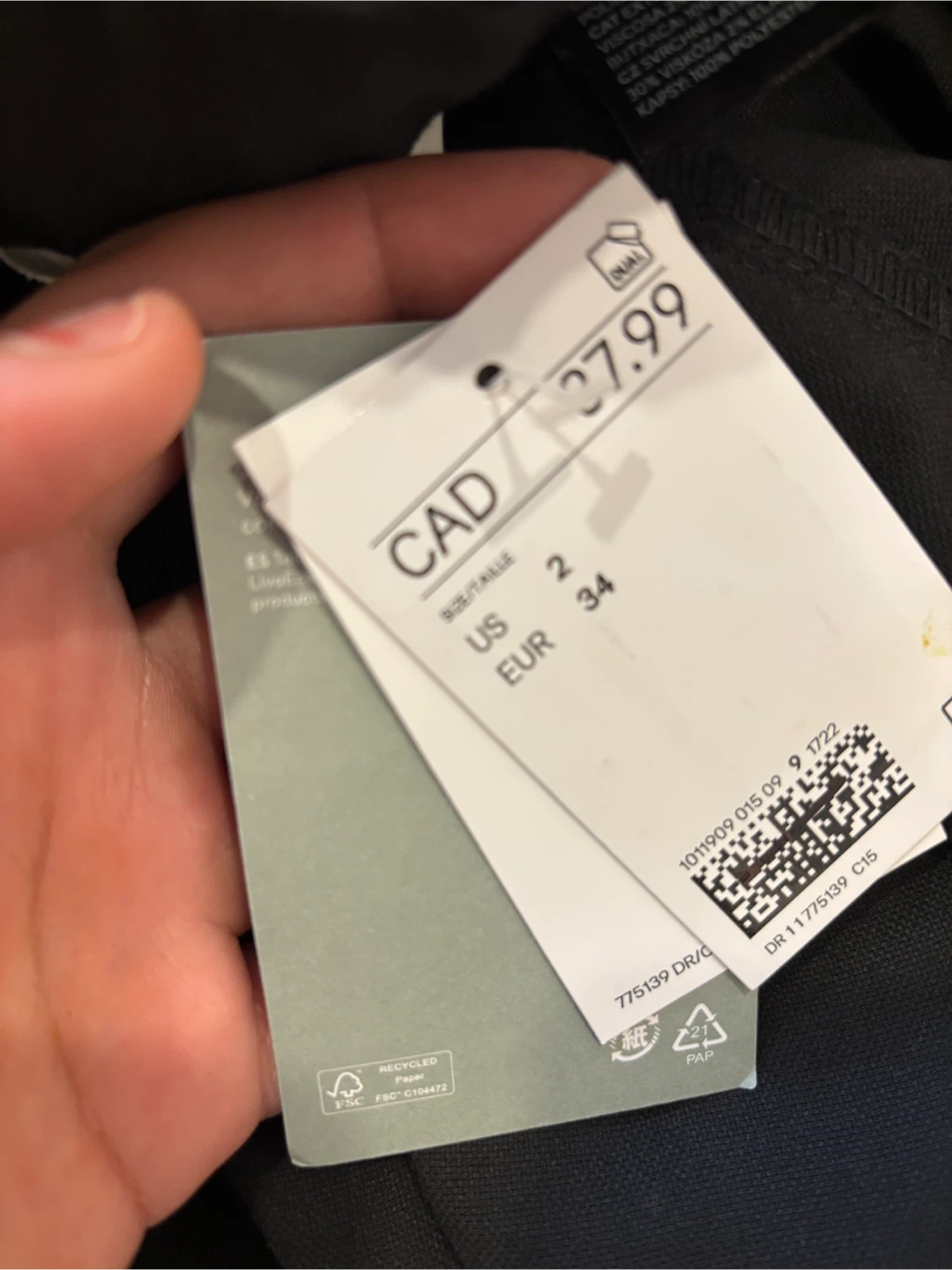H&M Black Pants - Size US 2 - photo 4