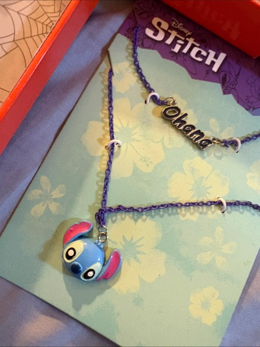 Disney Stitch Necklace & Halloween Earrings Set image indicator(4)