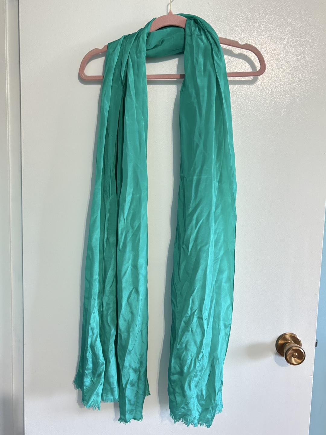 Echo Silk Scarf - Teal