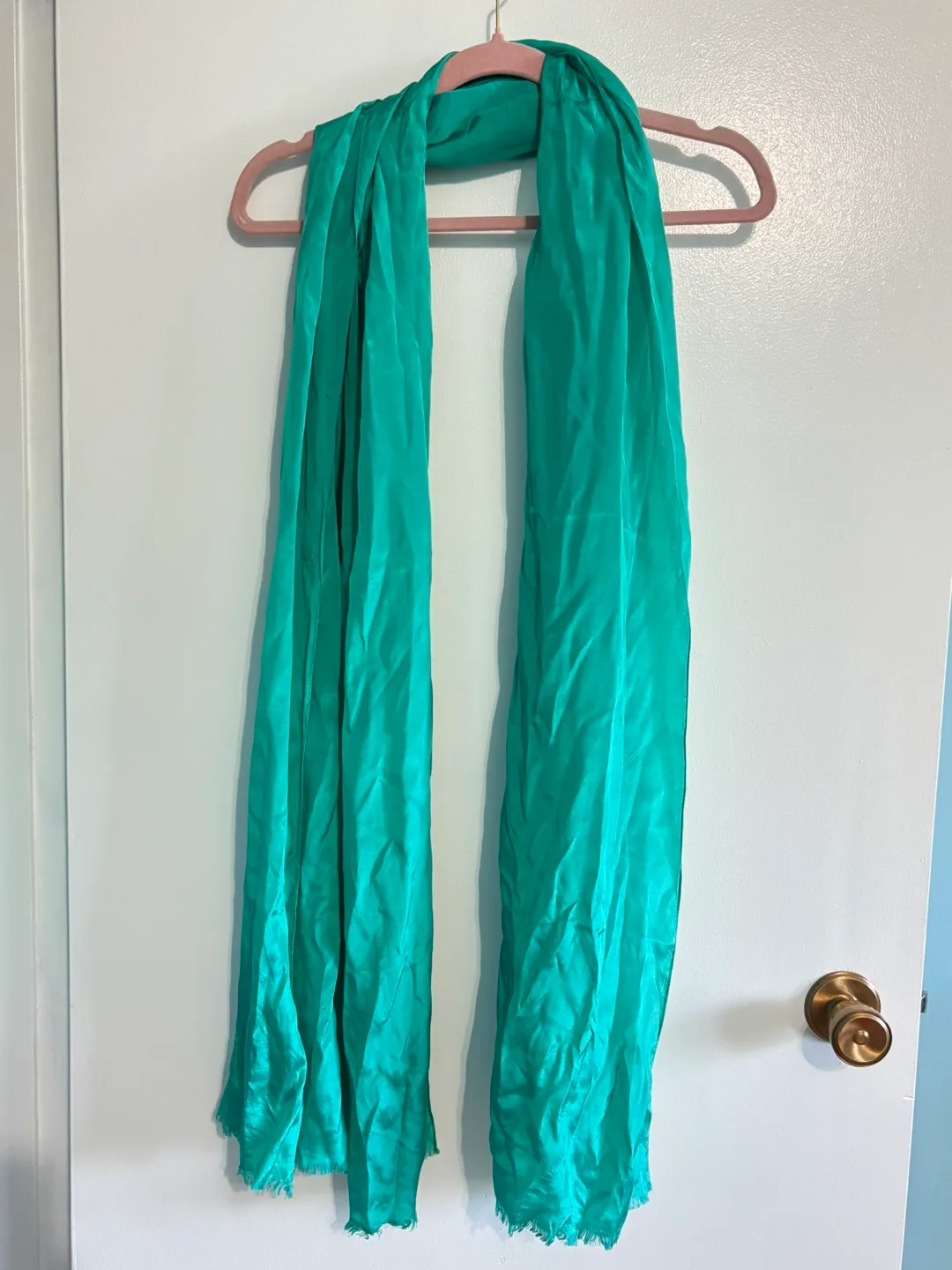Echo Silk Scarf - Teal thumbnail