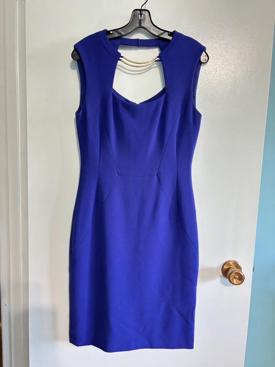 BCBGMAXAZRIA Blue Purple Dress thumbnail