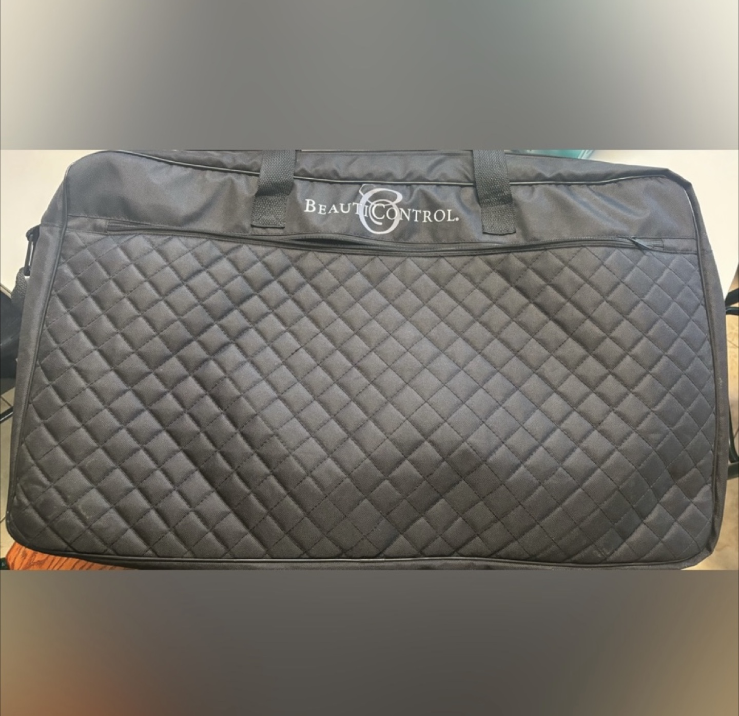 BeautiControl Black Quilted Carry Bag