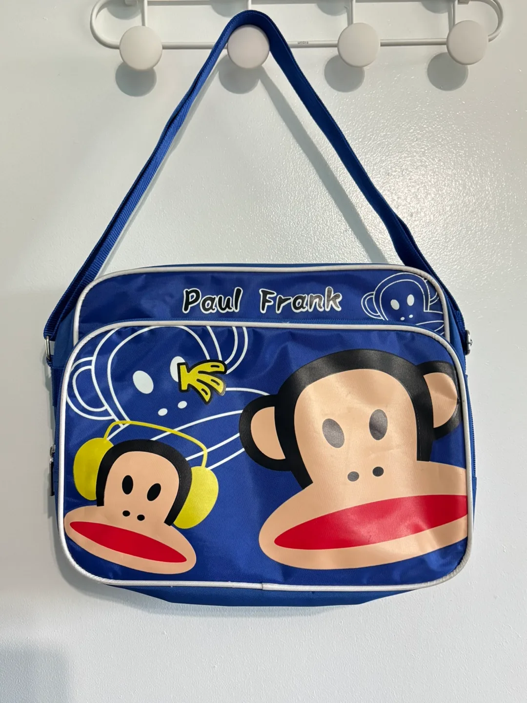 Paul Frank Blue Messenger Bag thumbnail