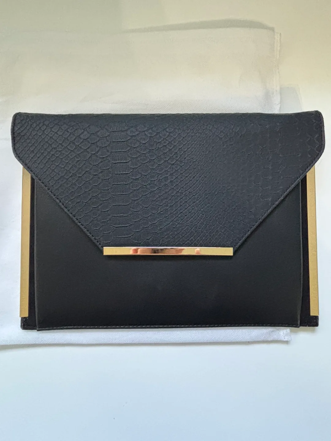Aldo Black/Gold Clutch thumbnail