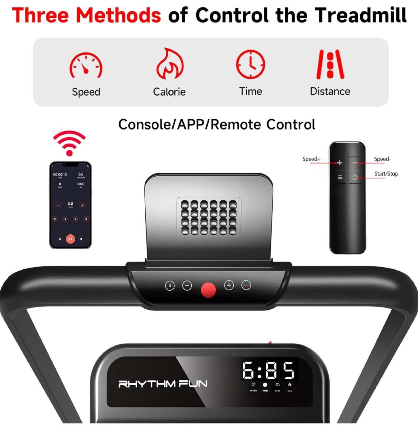 Rhythm Fun Under Desk Treadmill - Compact & Foldable - photo 4