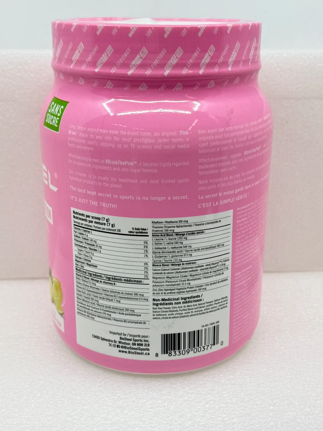 BioSteel Hydration Mix - Pink Lemonade image indicator(2)