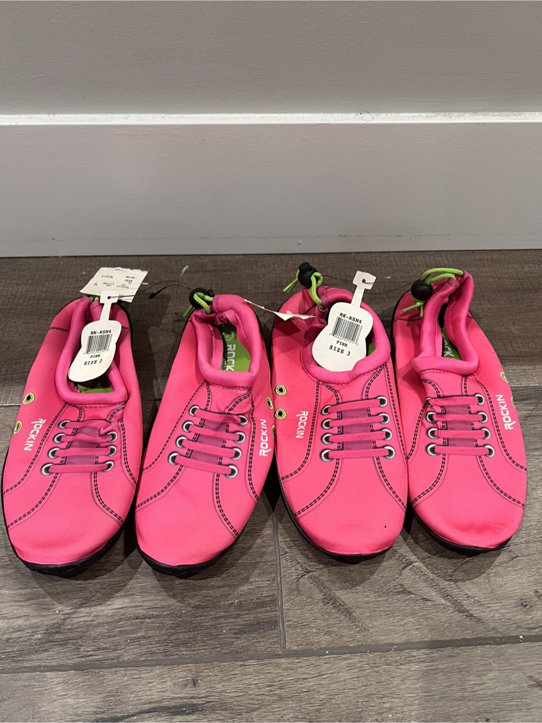 Rockin Aqua Sneakers - Pink, Size 2 & 3
