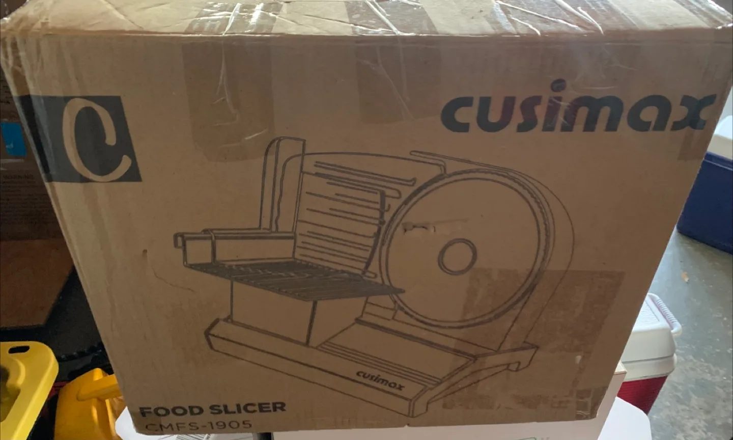 CUSIMAX 200W Electric Deli Food Slicer