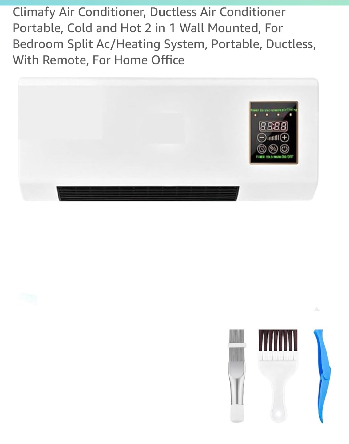 Climafy Air Conditioner, Ductless, Portable - photo 2