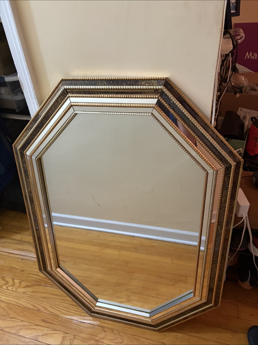 Turner Octagon Wall Mirror - Vintage Decor