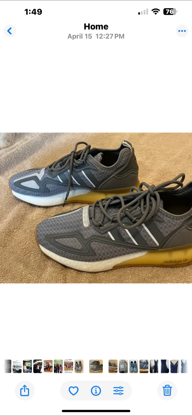 Adidas ZX 2K Boost Grey Sneakers image indicator(3)