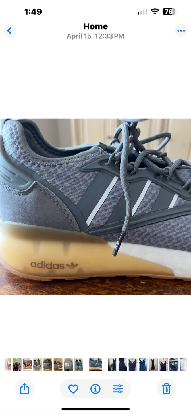 Adidas ZX 2K Boost Grey Sneakers image indicator(5)