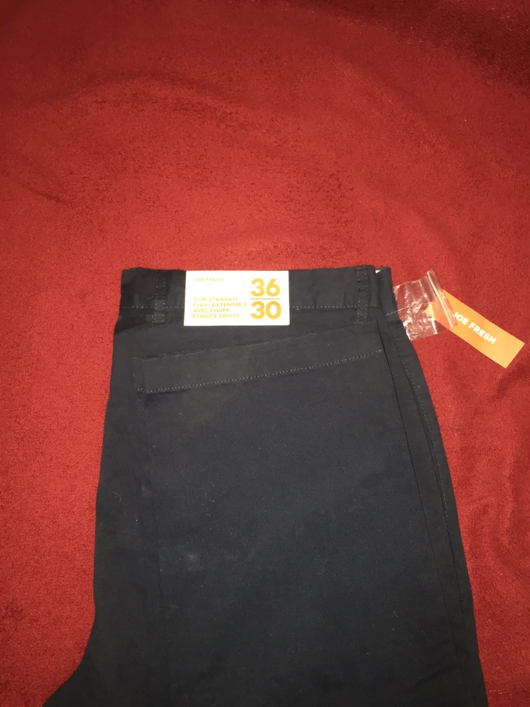 New Joe Fresh Slim Straight Flex Pants 36/30 image indicator(5)