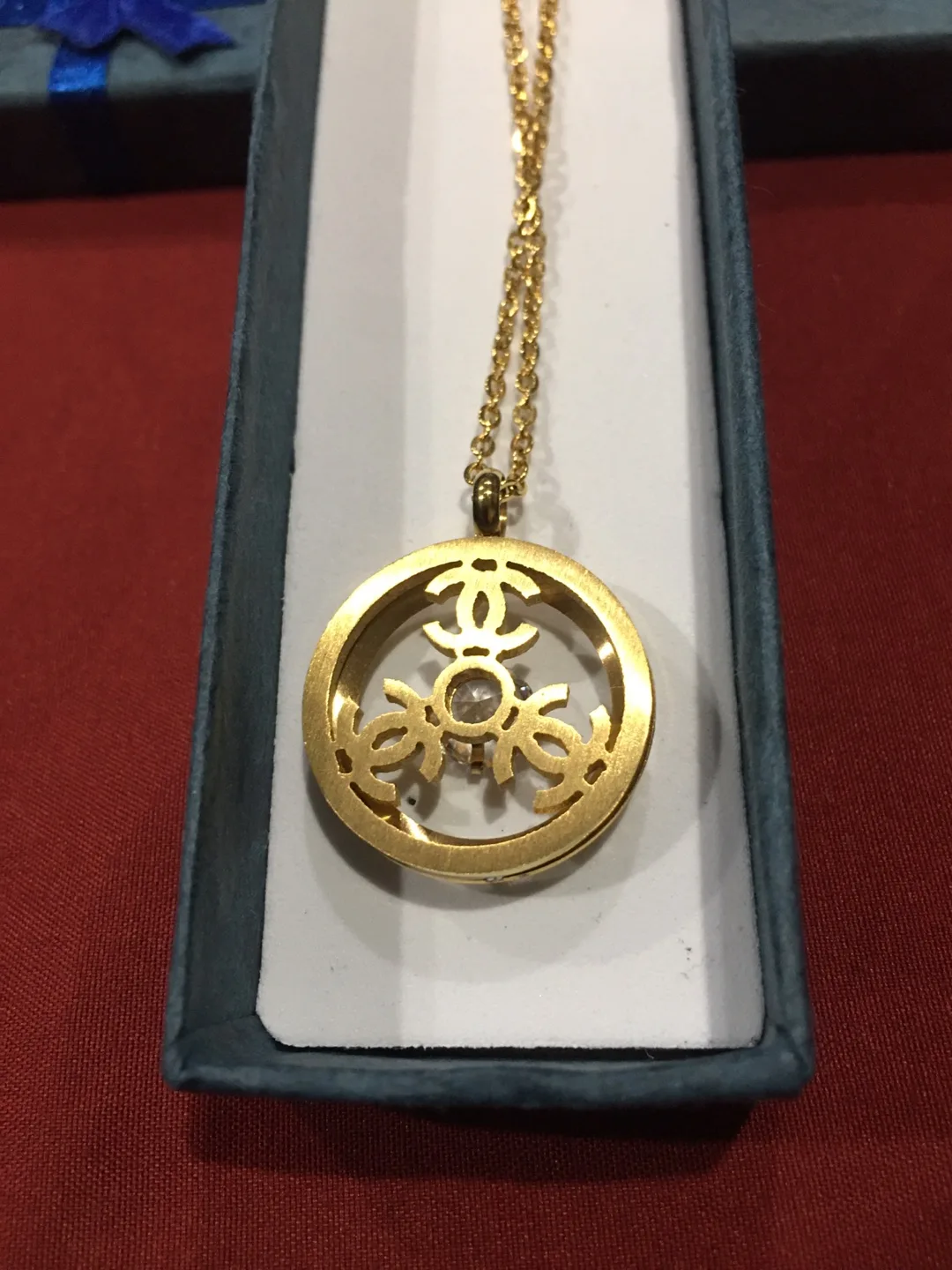 Chanel Gold Pendant Necklace image indicator(4)